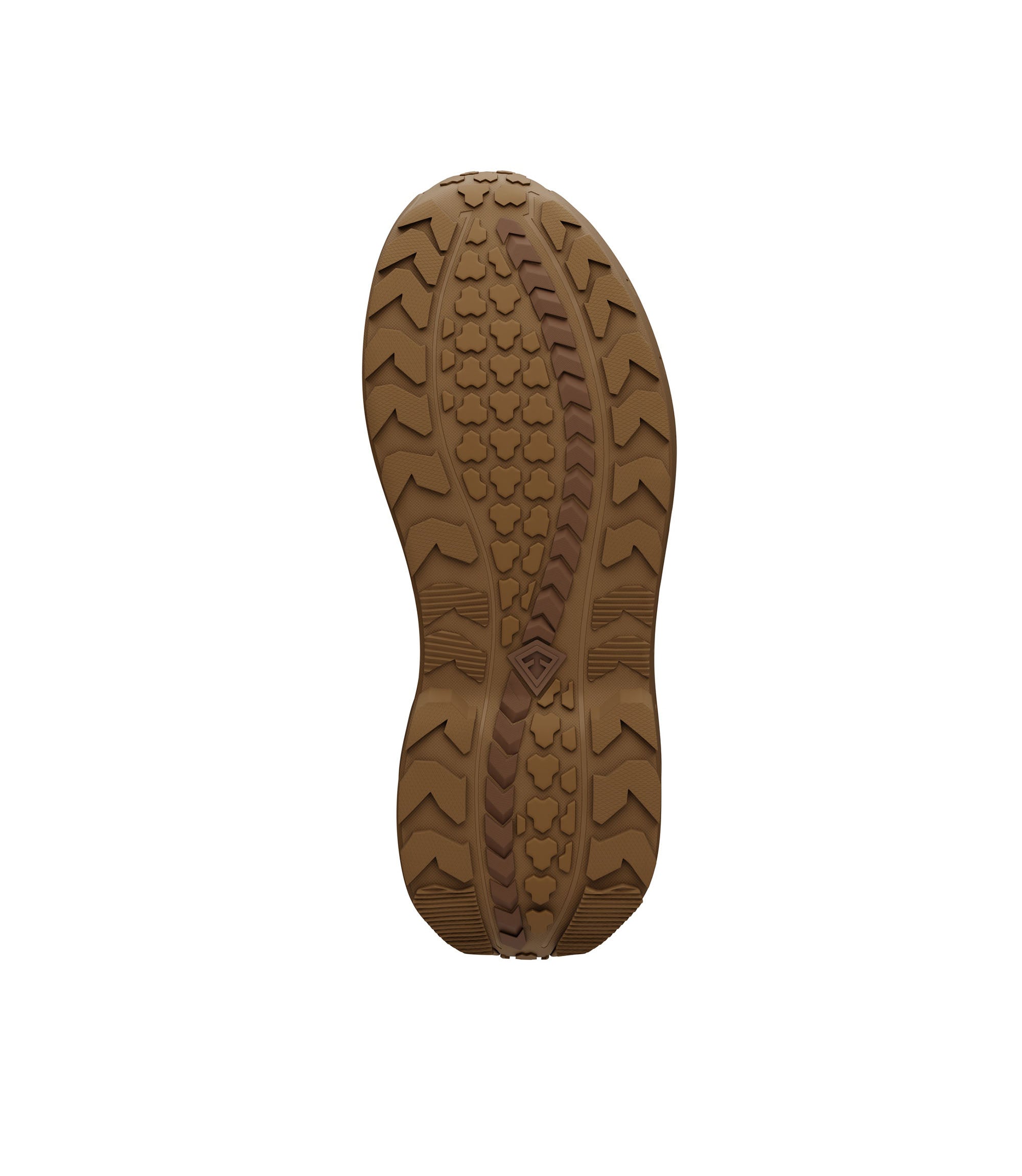 Bottom sole view of 3 inch AERO-TAC low boot in color coyote|color_coyote