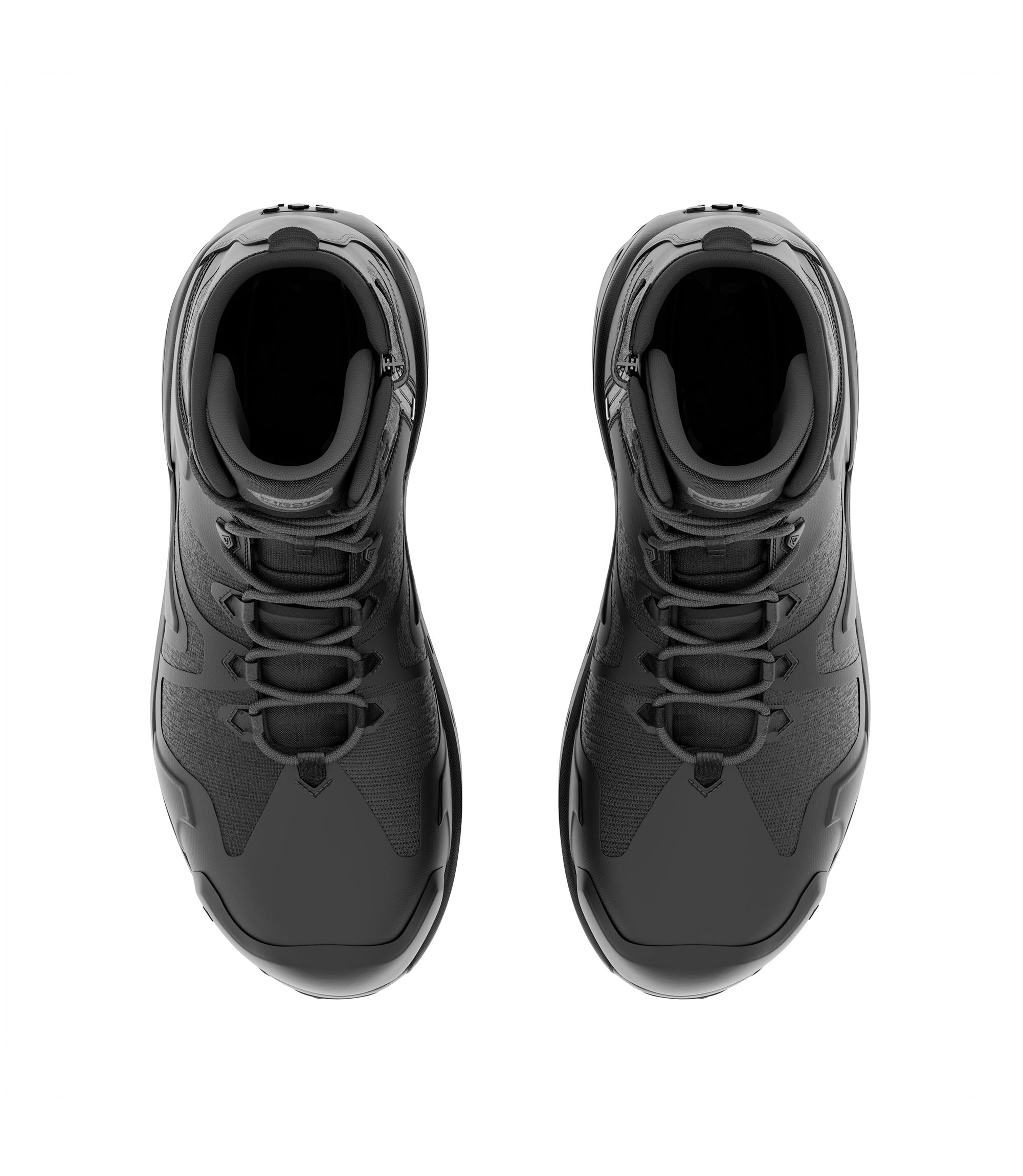 Top view photo of Men's 5" AERO-TAC™ Safety Toe Side-Zip Mid Boot in black|color_black