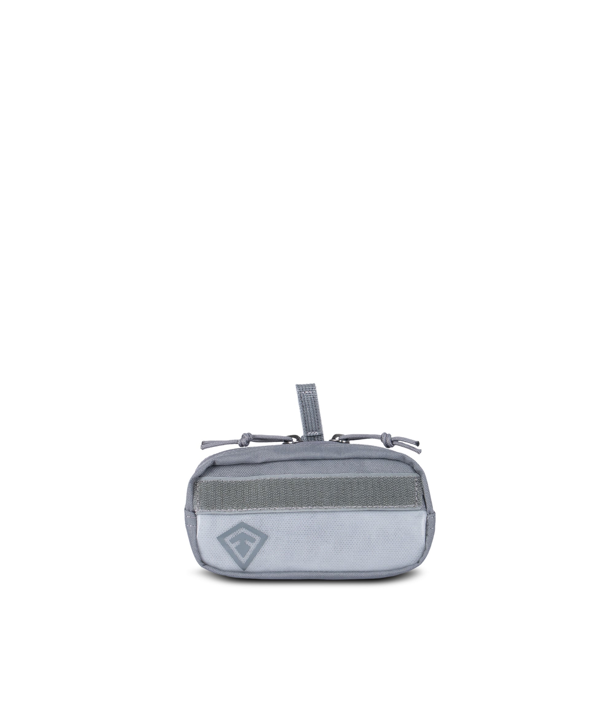 Front view of 6 X 3 Velcro Pouch in Asphalt |color_asphalt