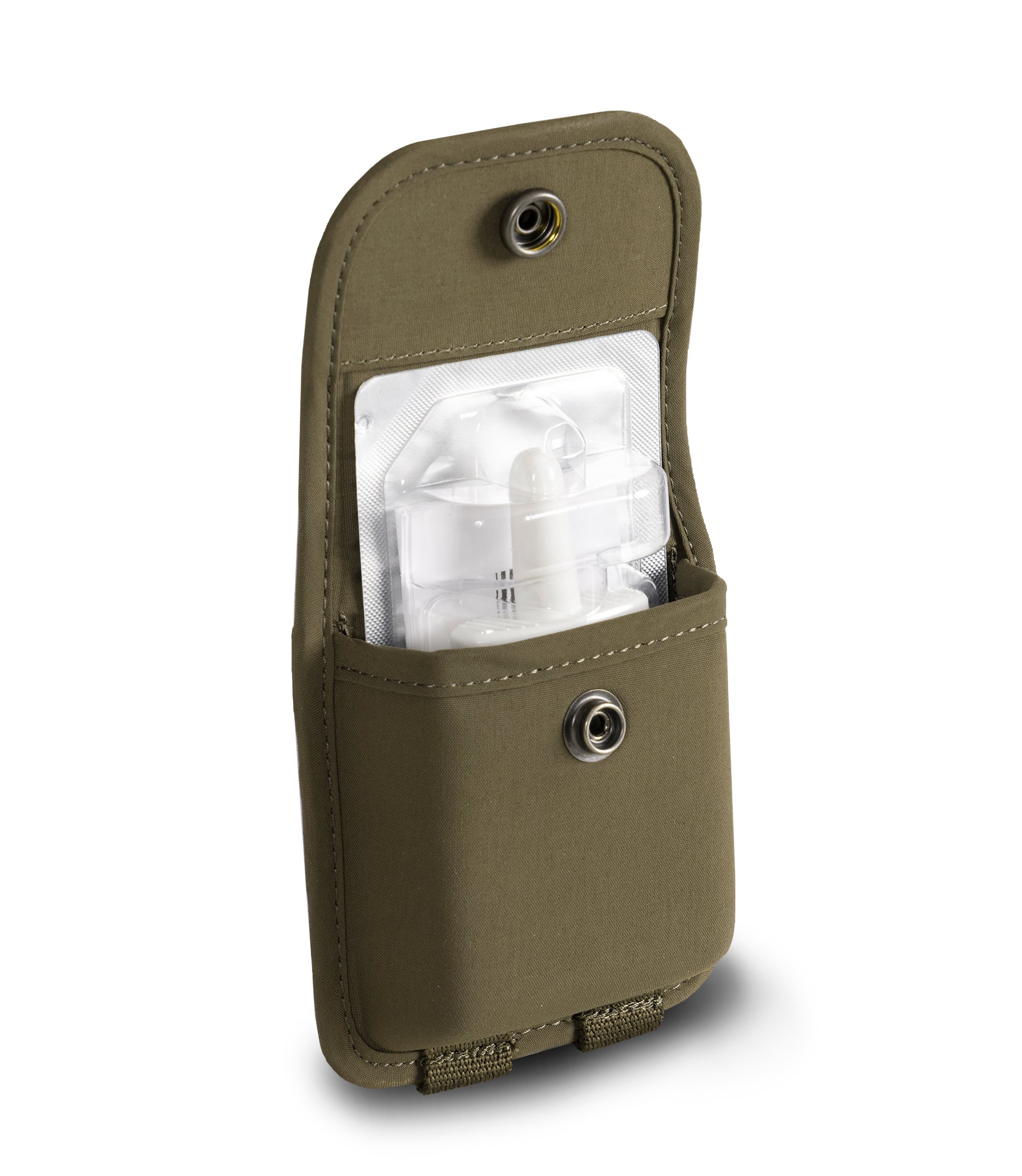 Photo of Pro Duty narcan case in the color ranger green - Side Open view |color_ranger green