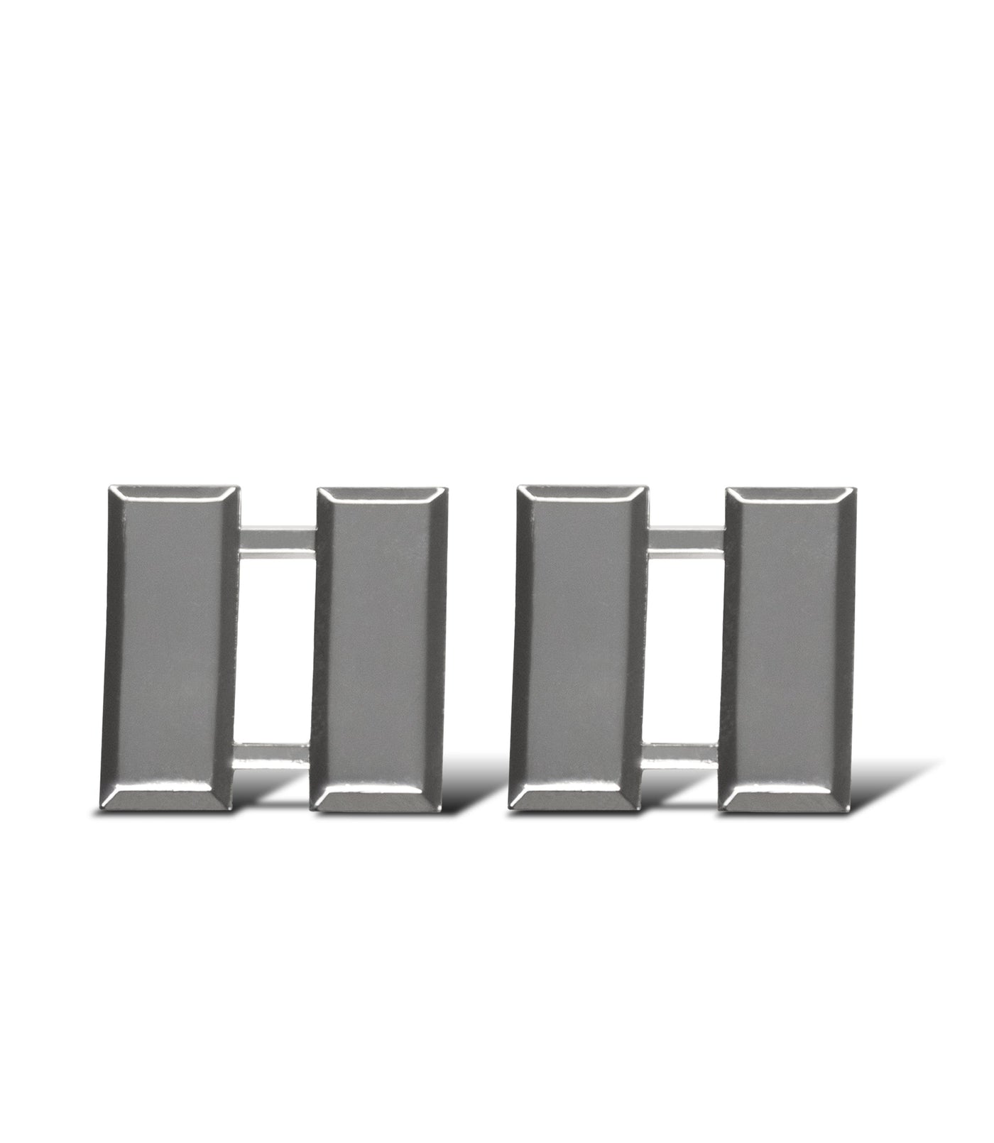 Photo of Captain Rank 2 bar collar pins in color silver 