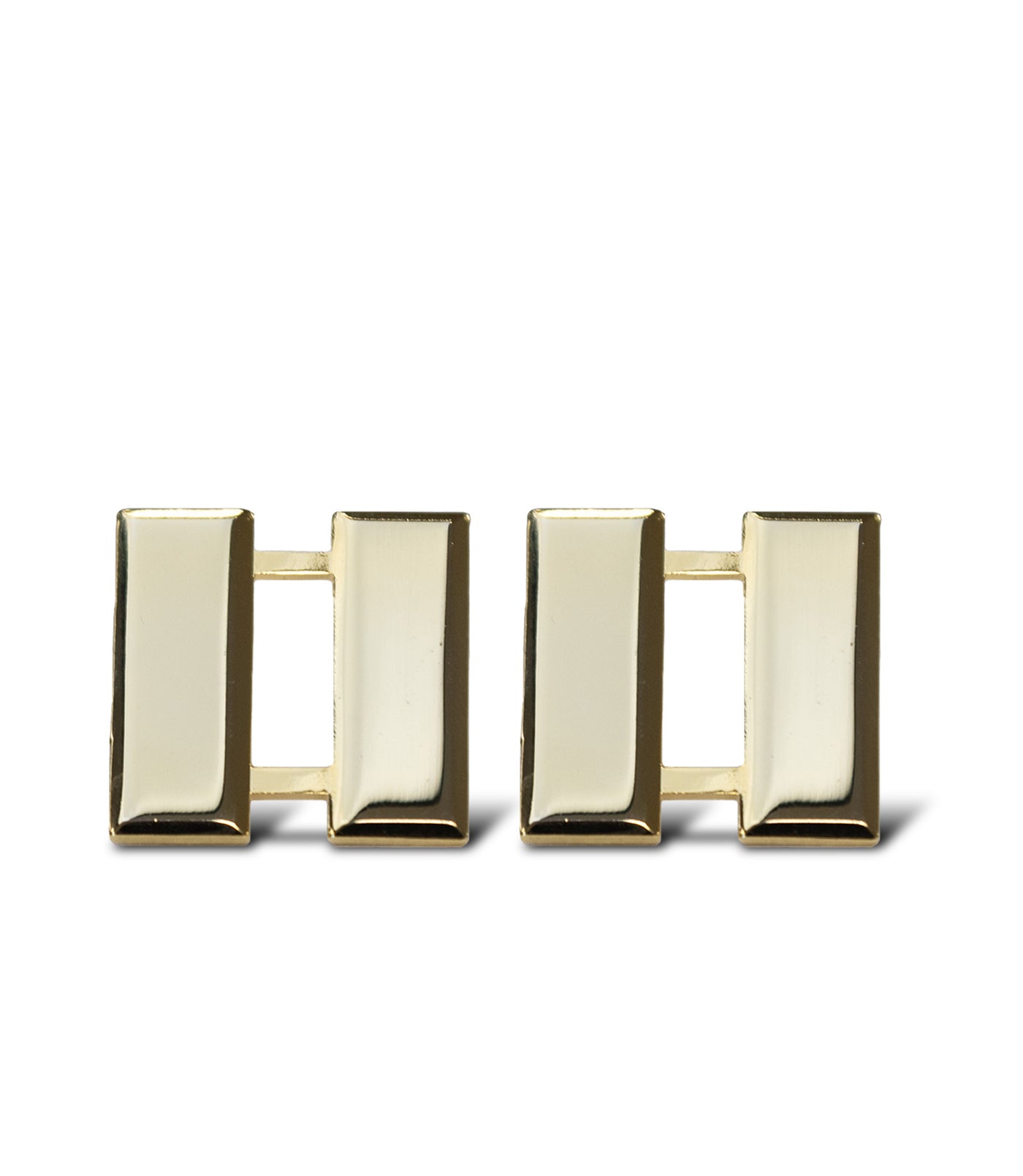 Photo of Captain Rank 2 bar collar pin in color gold