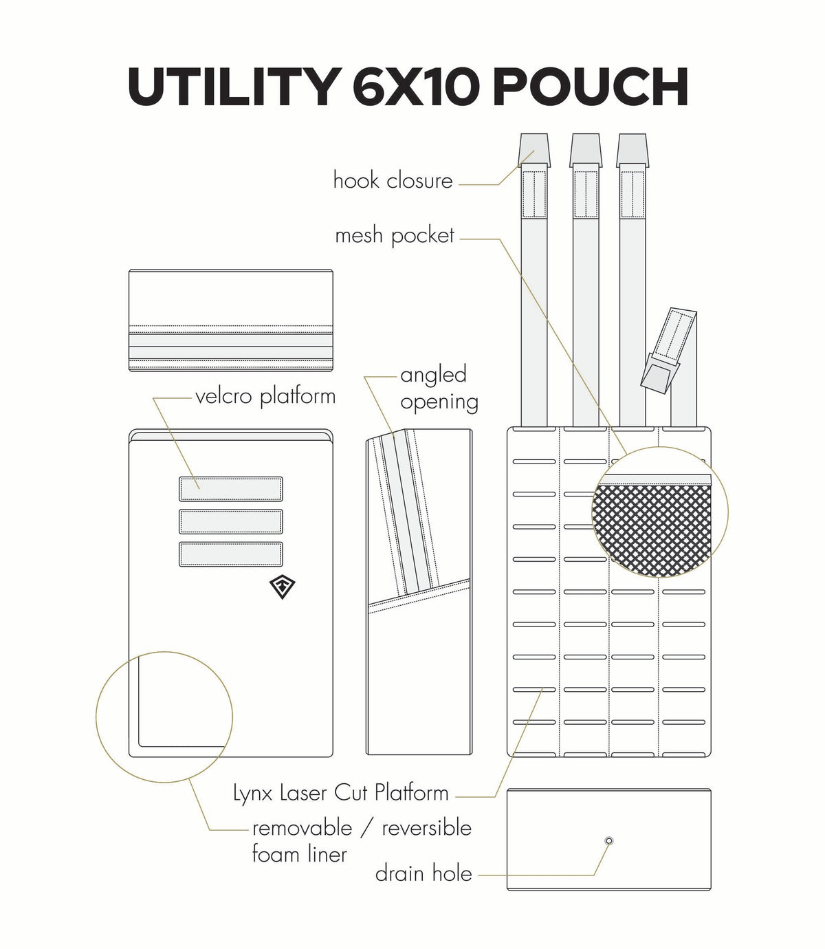 Tactix Series 6x10 Utility Pouch