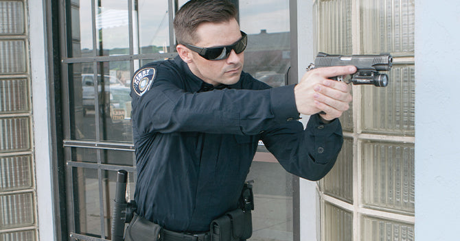 BDU navy shirt sleeve