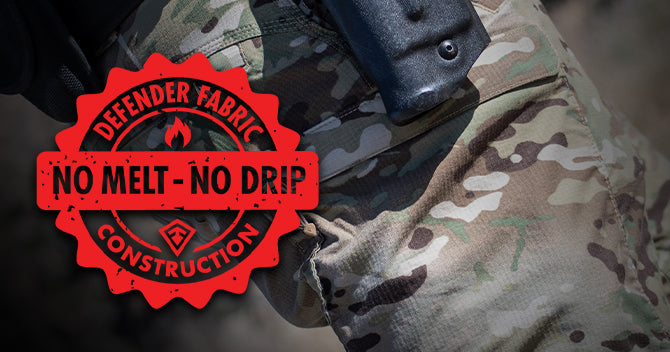 Multicam Defender no melt no drip fabric