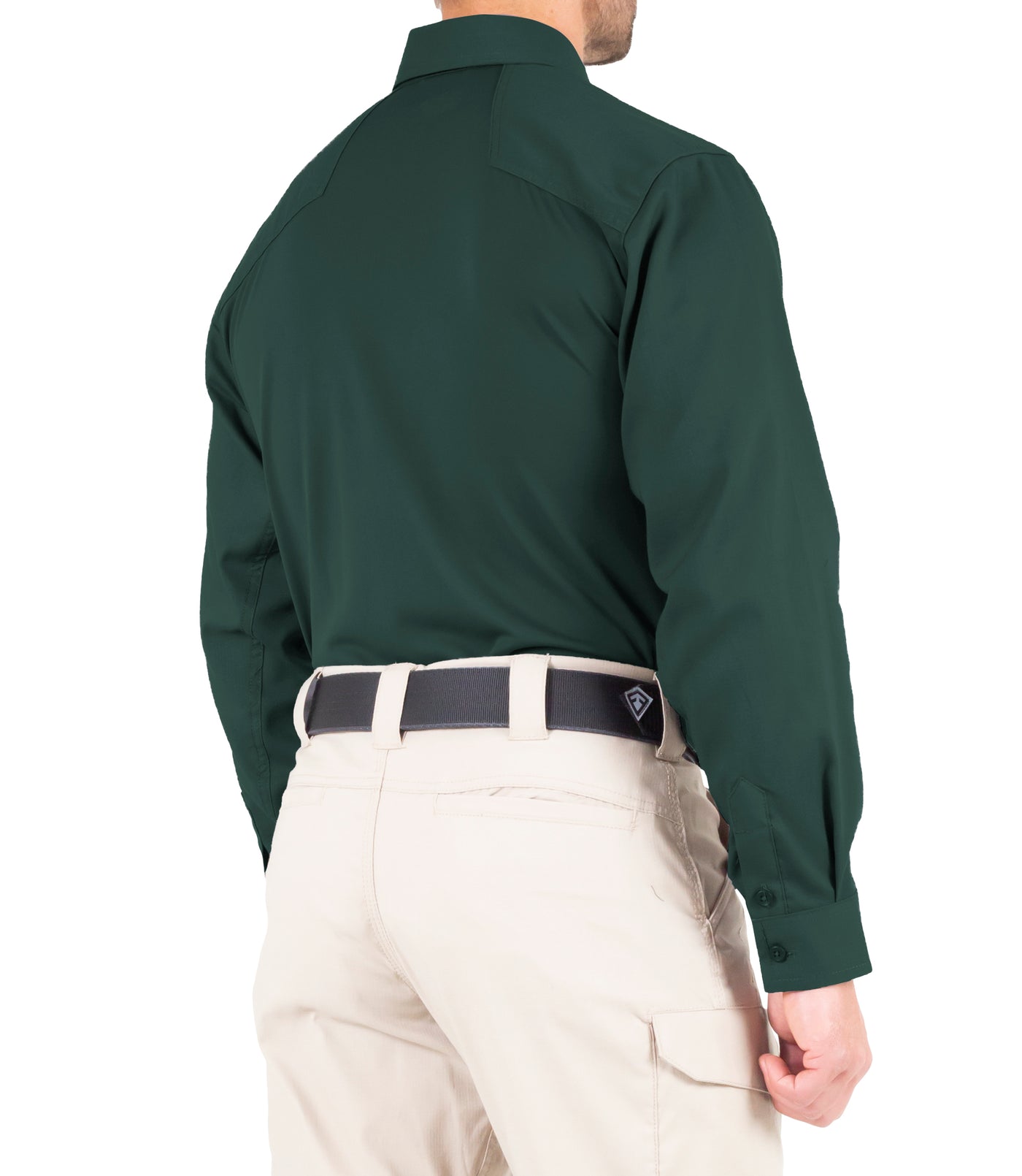 Side of Men's V2 Pro Performance Shirt in Spruce Green