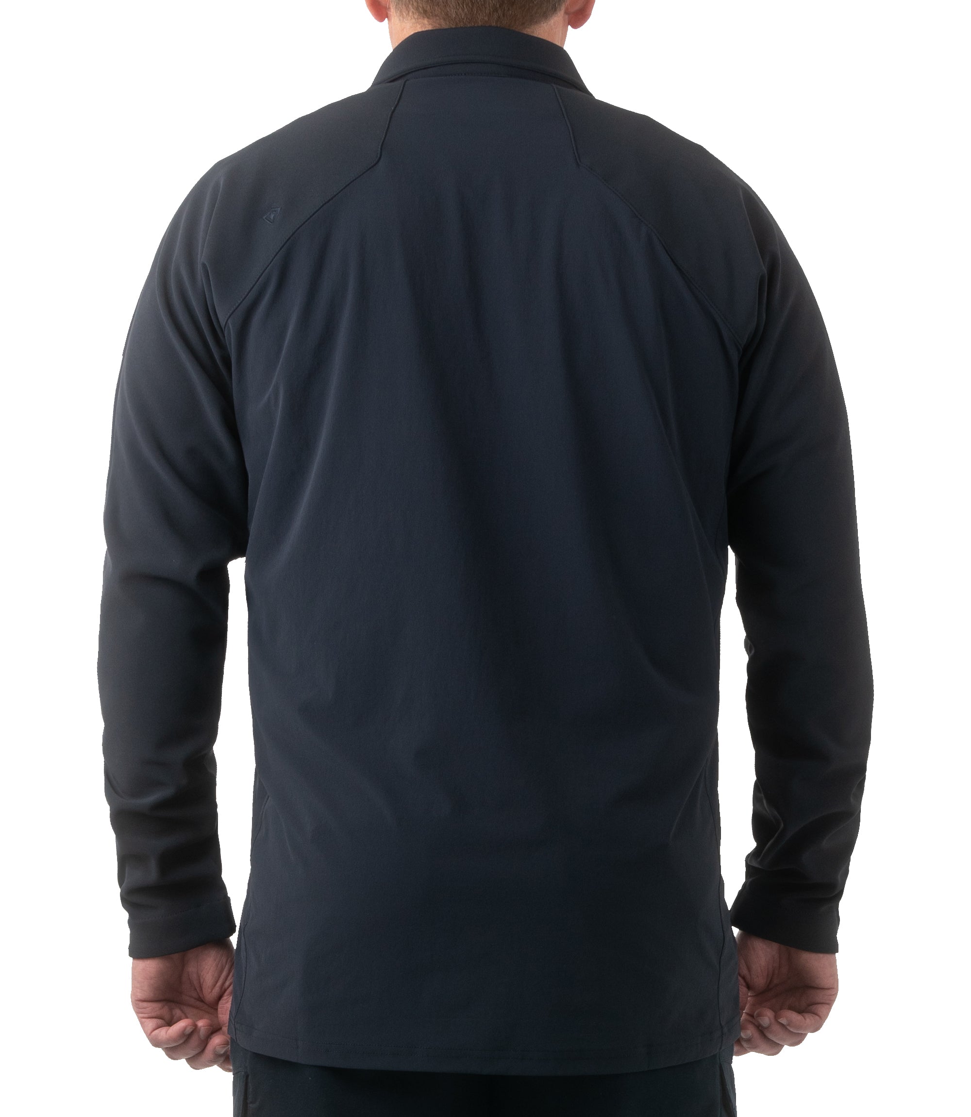 Back of Men's Pro Duty Pullover in Midnight Navy |color_midnight navy