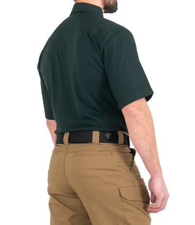 Side of Men's V2 Pro Performance Short Sleeve Shirt in Spruce Green