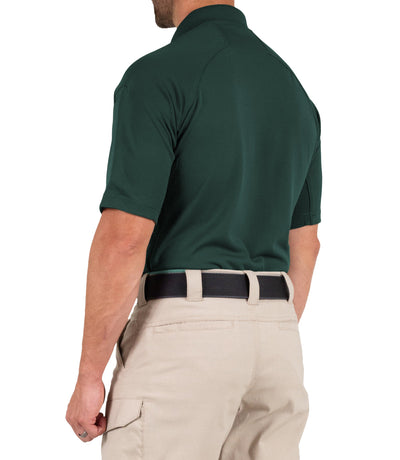 Side of Men's Performance Short Sleeve Polo in Spruce Green
