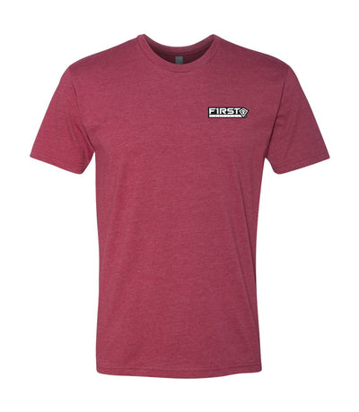 Front of LOTF Eagle T-Shirt in Cardinal