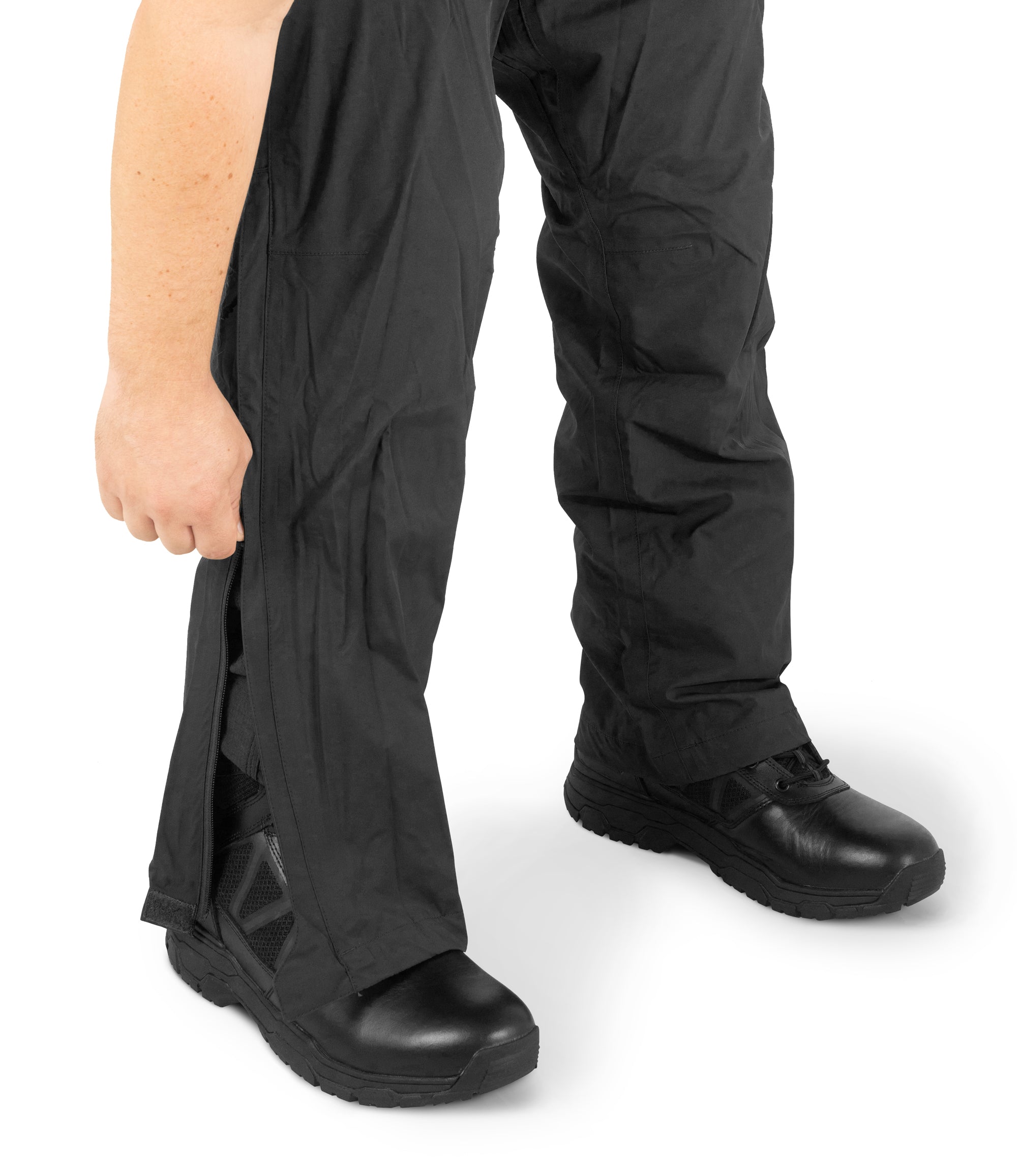 Zipper Leg of Tactix Rain Pant in Black |color_black