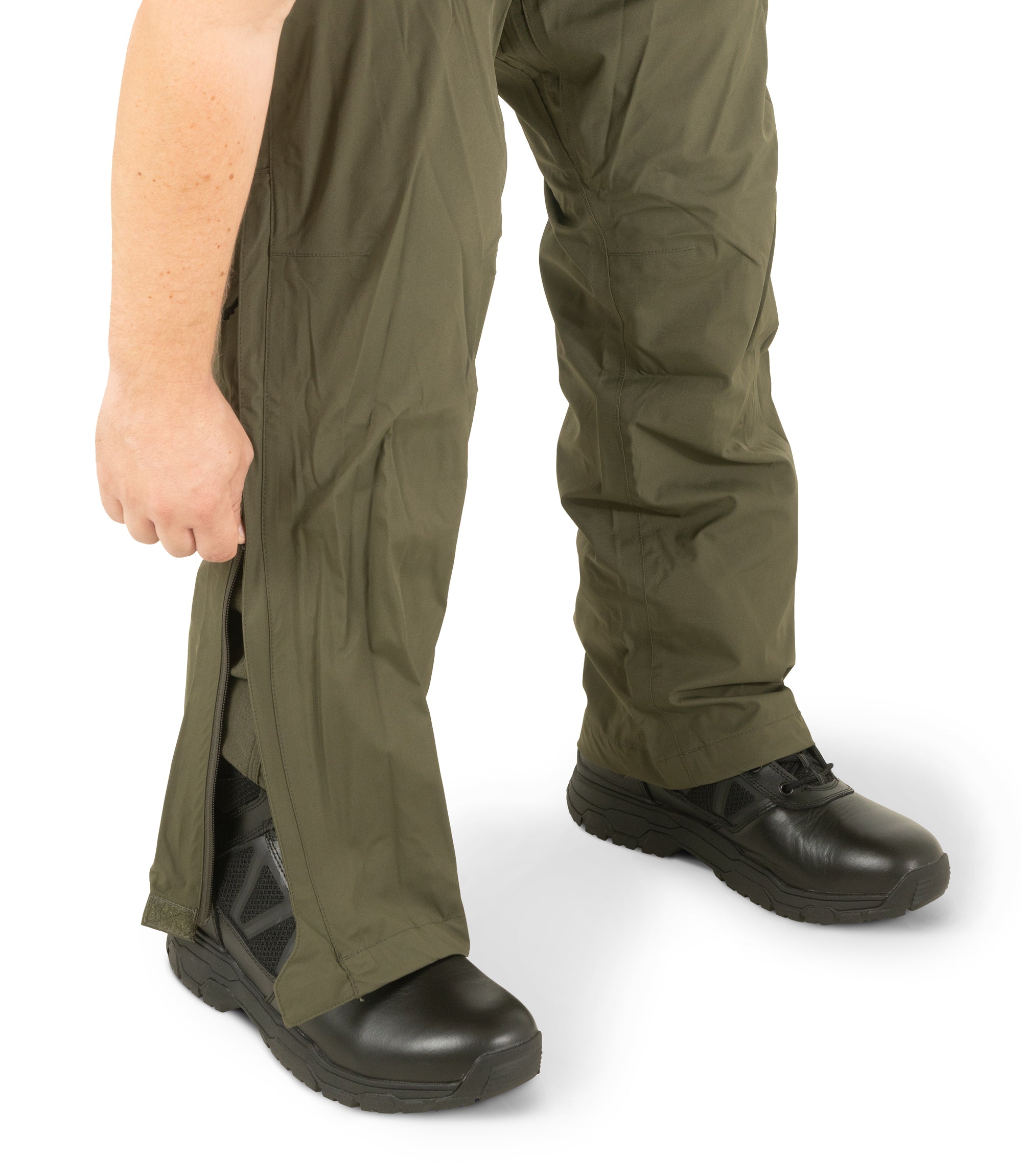 Zipper Leg of Tactix Rain Pant in OD Green |color_od green