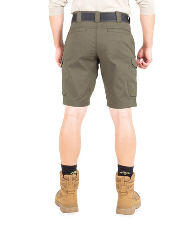 Back of Men's V2 Tactical Short in OD Green