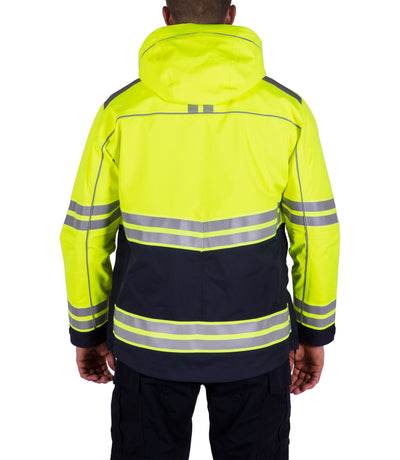 Back of Men's Tactix High-Vis Parka in Midnight Navy