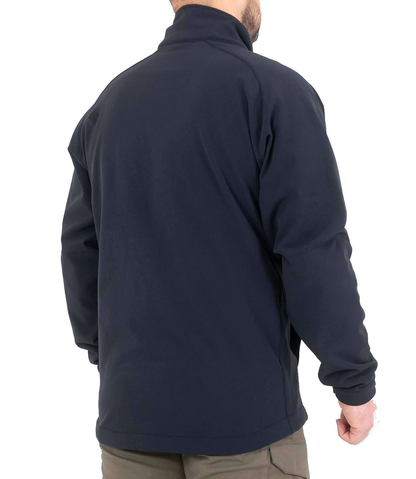 Side of Men’s Tactix Softshell Pullover in Midnight Navy