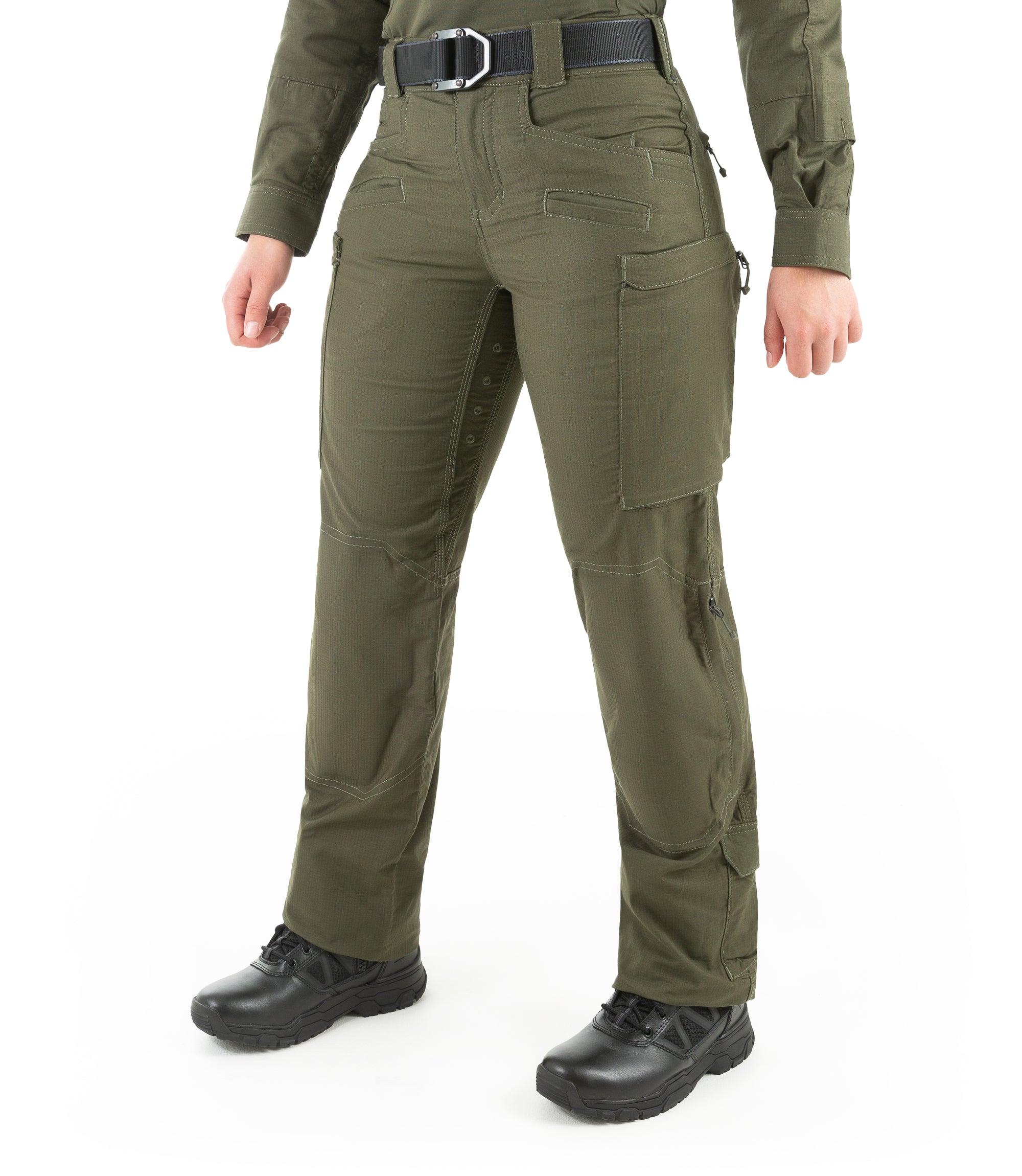 Side of Women's Defender Pant in OD Green |color_od green