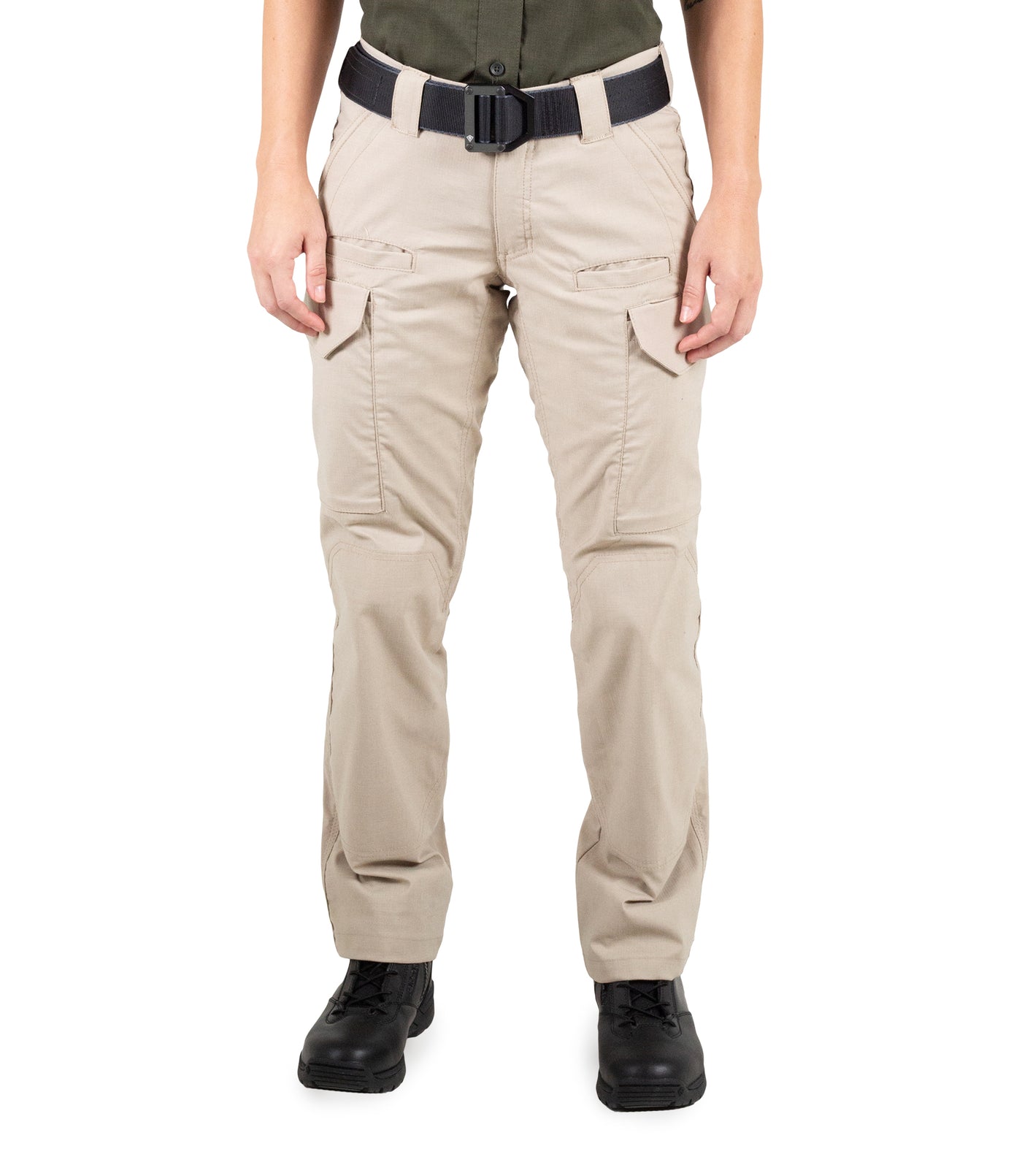 Front of Women's V2 Tactical Pants in Khaki