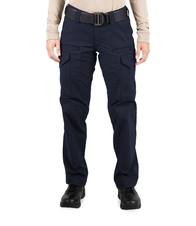 Front of Women's V2 Tactical Pants in Midnight Navy