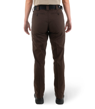 Back of Women's V2 Pro Duty 6 Pocket Pant in Kodiak Brown