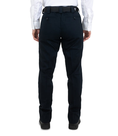 Back of Women's Cotton Station Pant in Midnight Navy