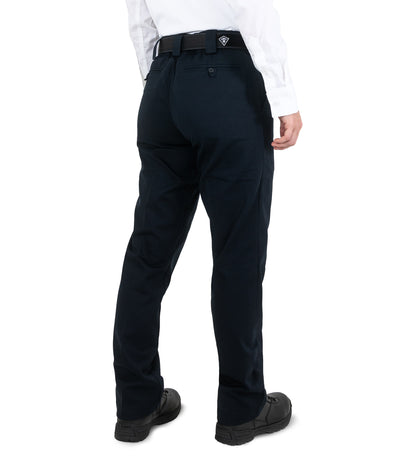 Side of Women's Cotton Station Pant in Midnight Navy