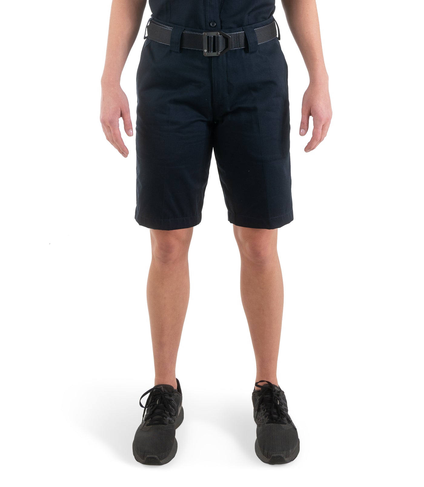 Front of Women's Cotton Station Short in Midnight Navy