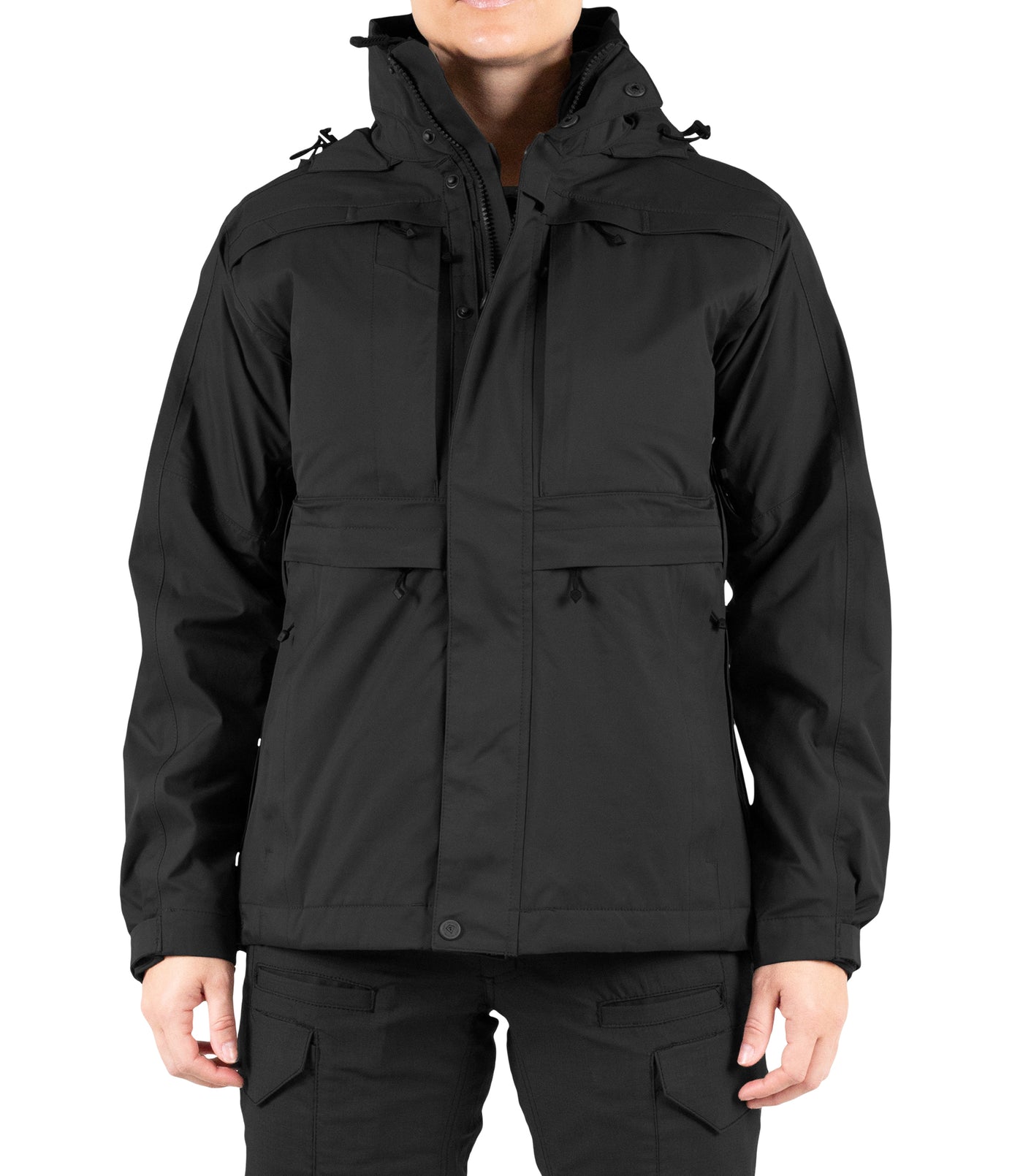 Front of Women’s Tactix System Parka in Black