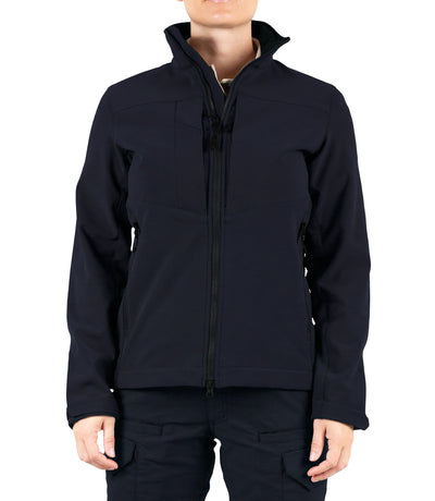 Front of Women’s Tactix Softshell Jacket in Midnight Navy