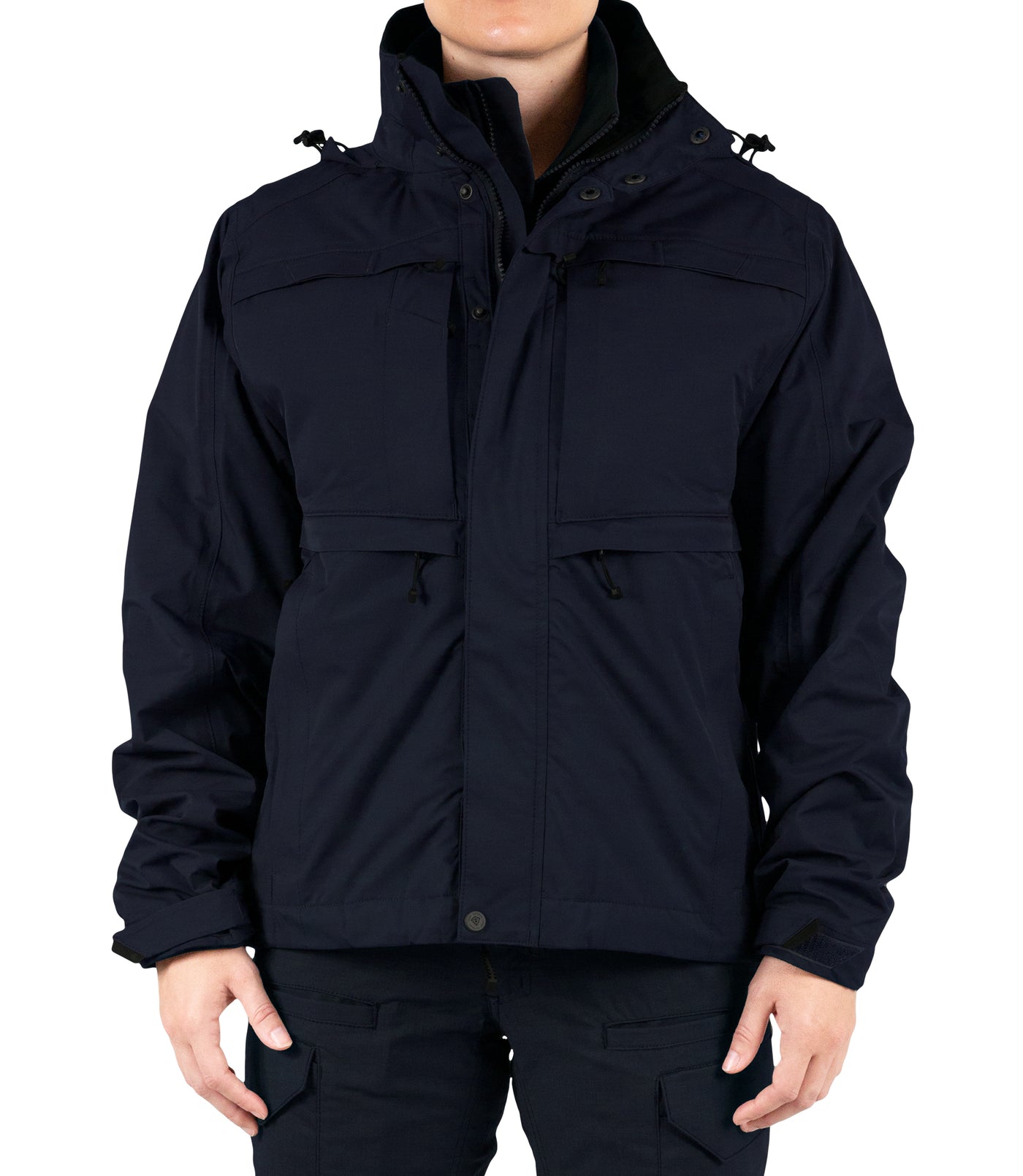 Front of Women’s Tactix System Jacket in Midnight Navy