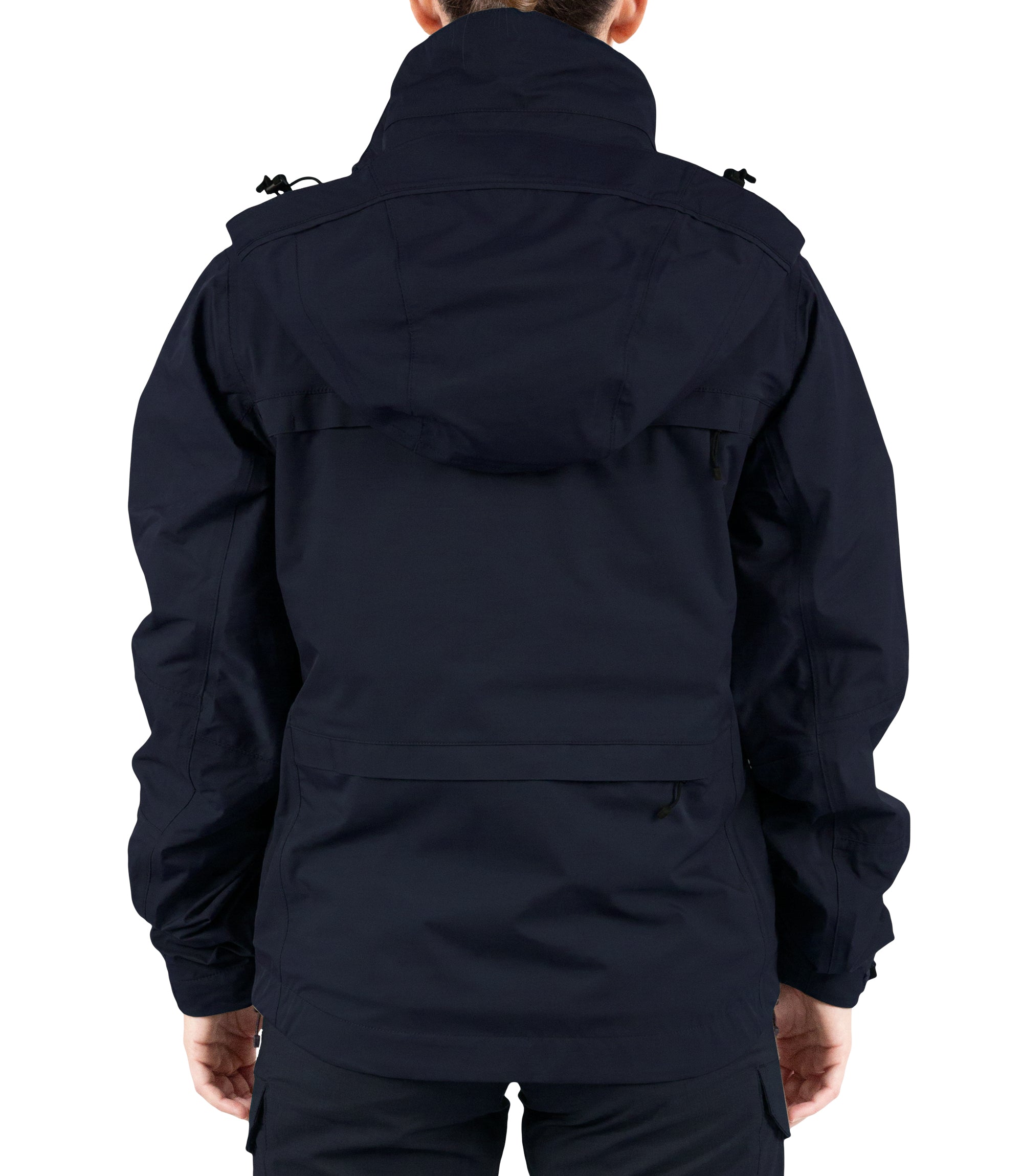 Back of Women’s Tactix 3-In-1 System Jacket in Midnight Navy|color_midnight navy