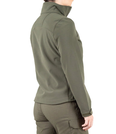 Side of Women’s Tactix Softshell Short Jacket in OD Green