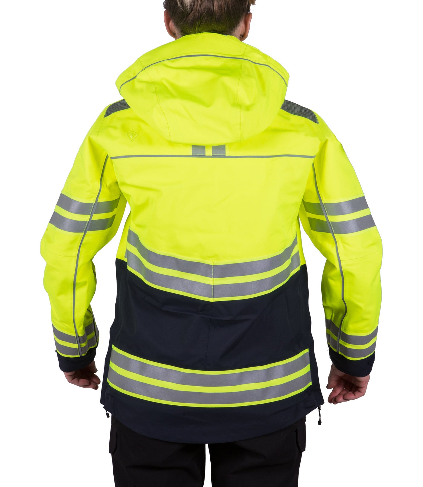 Back Hood of Women's Tactix High-Vis Parka in Midnight Navy