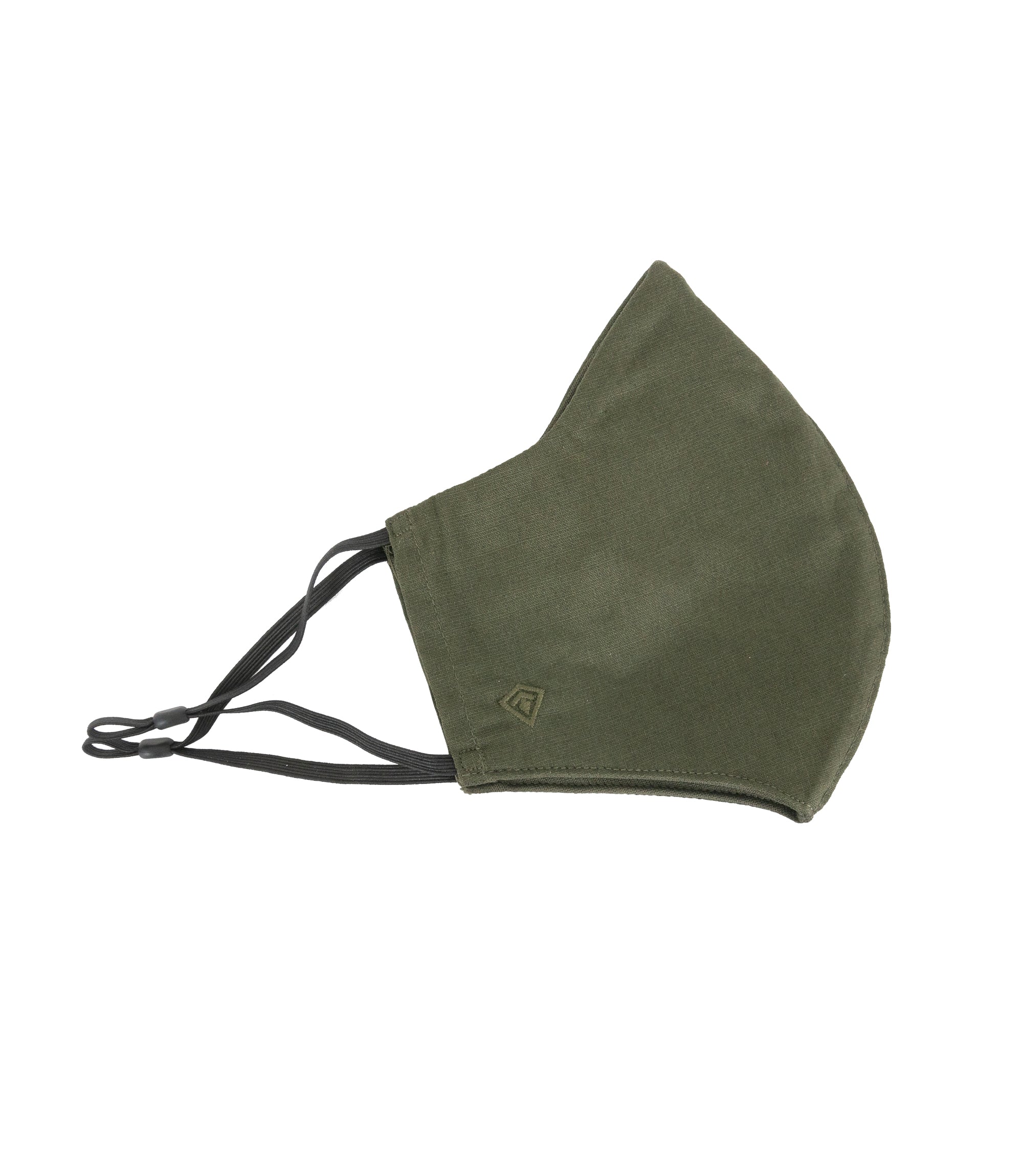 Side of V2 Pro Duty Mask in OD Green |color_od green