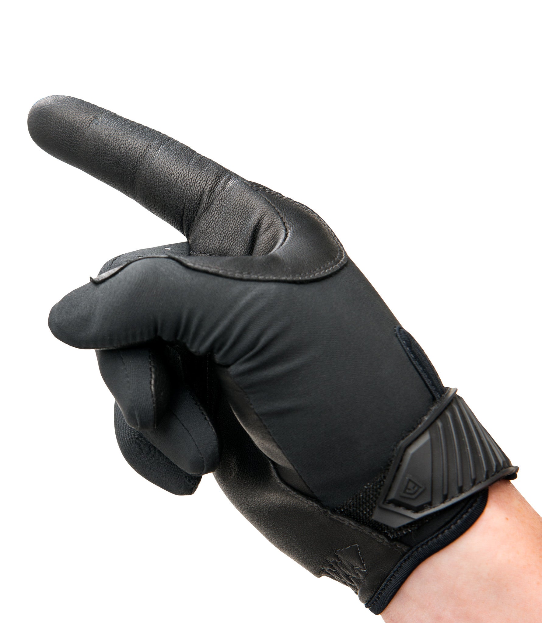 Seamless Finger of Women’s Lightweight Patrol Glove in Black |color_black