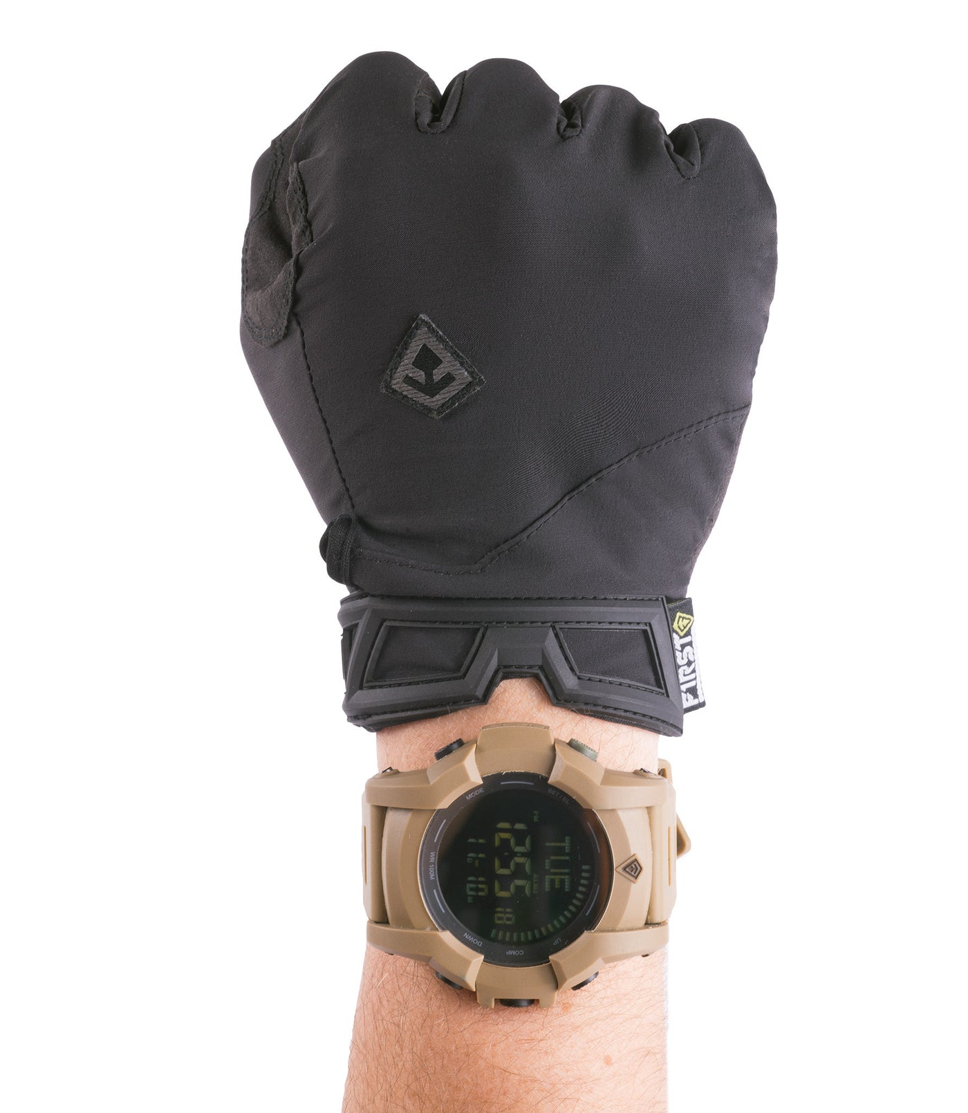 Men's Slash Patrol Glove in Black in a fist
