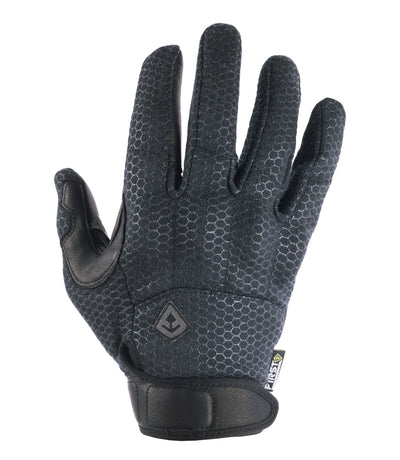 Front of Men's Slash & Flash Protective Knuckle Glove in Black