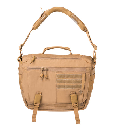 Front of Summit Side Satchel 8L in Coyote