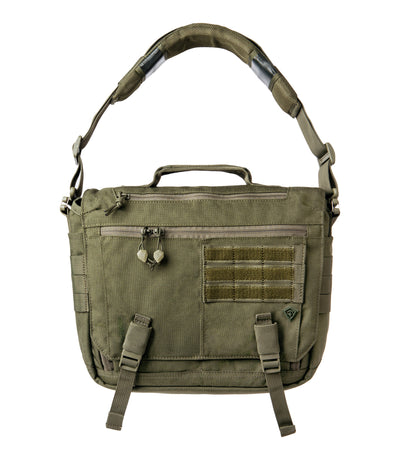 Front of Summit Side Satchel 8L in OD Green