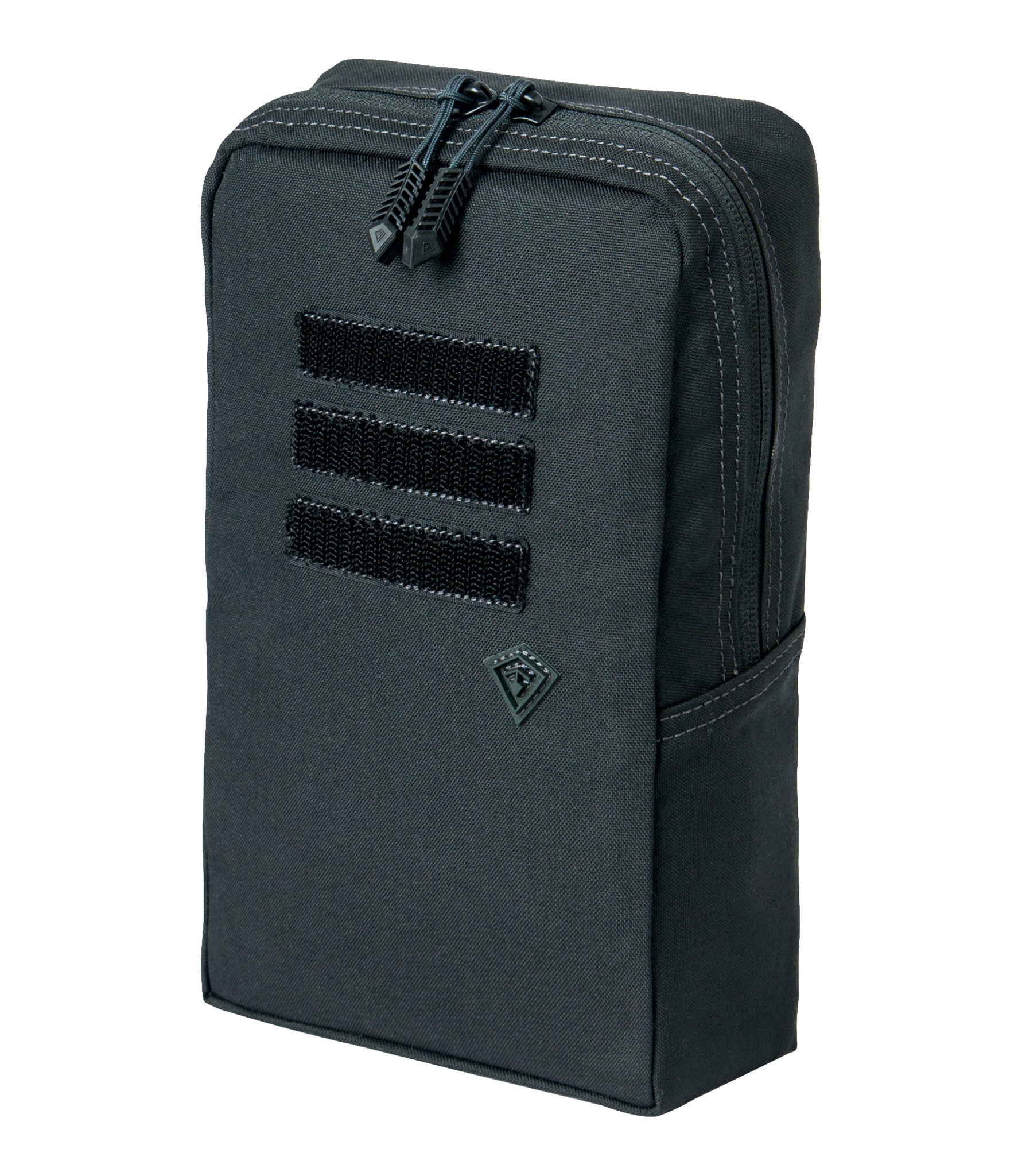 Front of Tactix Series 6x10 Utility Pouch in Black |color_black
