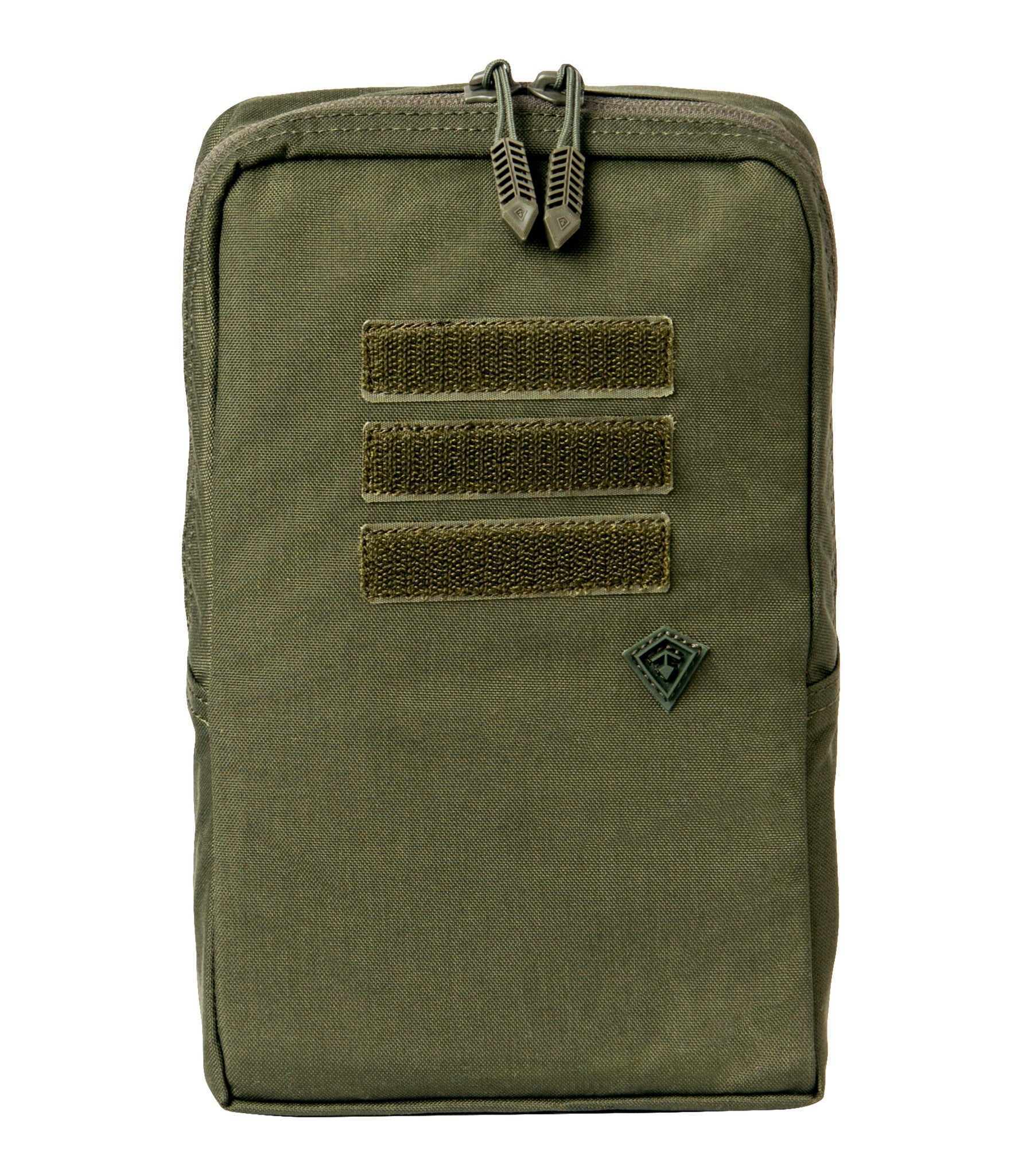 Front of Tactix Series 6x10 Utility Pouch in OD Green |color_od green