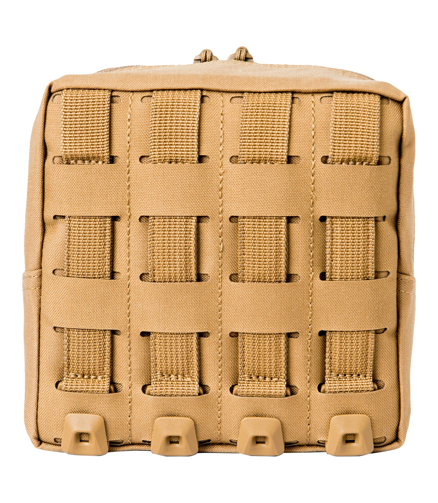 Back of Tactix Series 6x6 Utility Pouch in Coyote