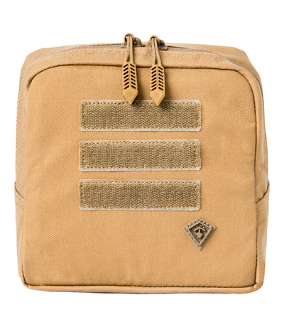 Front of Tactix Series 6x6 Utility Pouch in Coyote