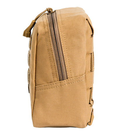 Side of Tactix Series 6x6 Utility Pouch in Coyote