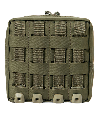 Back of Tactix Series 6x6 Utility Pouch in OD Green