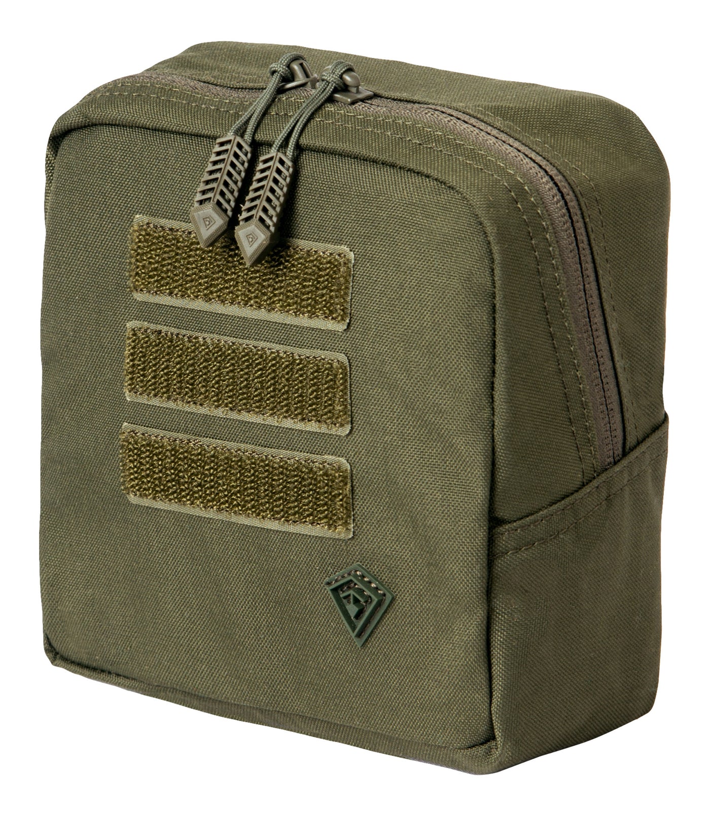 Front of Tactix Series 6x6 Utility Pouch in OD Green