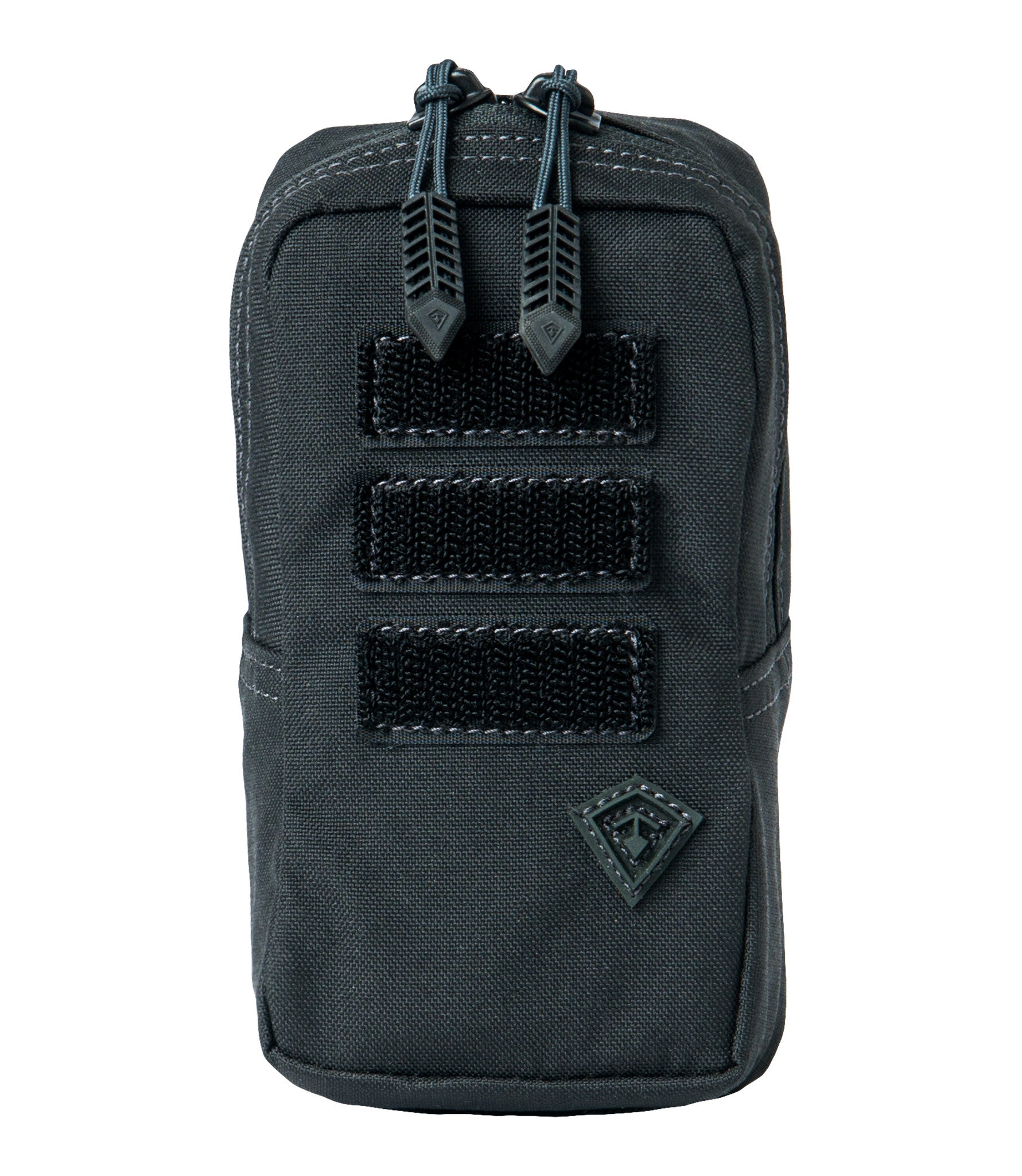 Front of Tactix Series 3x6 Utility Pouch in Black |color_black