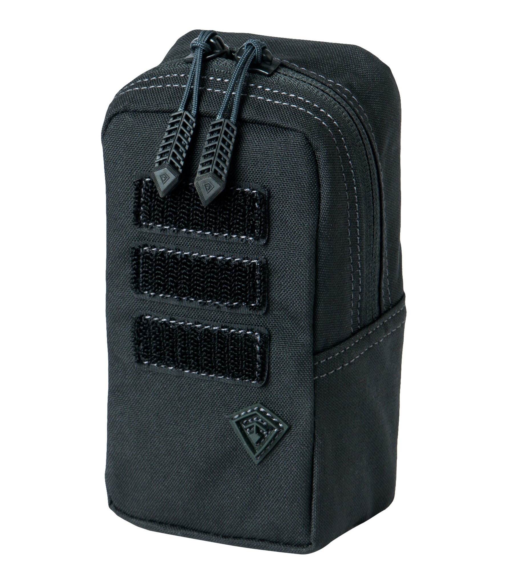 Front of Tactix Series 3x6 Utility Pouch in Black |color_black