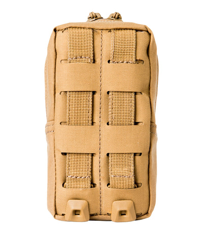 Back of Tactix Series 3x6 Utility Pouch in Coyote