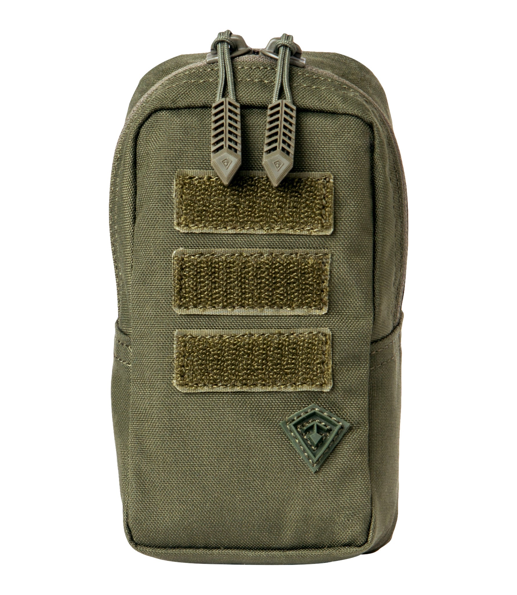 Front of Tactix Series 3x6 Utility Pouch in OD Green |color_od green