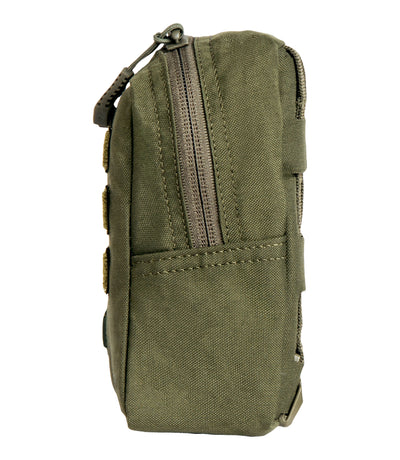 Side of Tactix Series 3x6 Utility Pouch in OD Green
